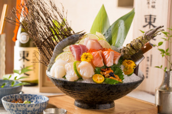 Картинка еда рыба +морепродукты +суши +роллы кухня китайская