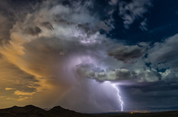 Картинка природа молния +гроза шторм