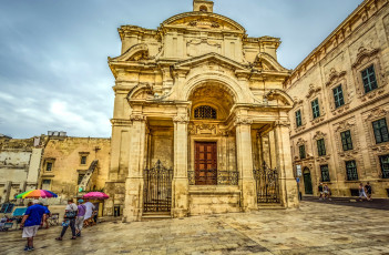 обоя города, валетта , мальта, здания, старинные