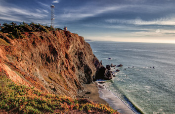 Картинка природа маяки берег море