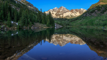 Картинка природа реки озера река лес