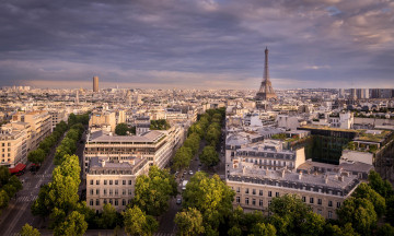 Картинка города париж+ франция панорама