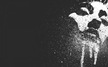 Картинка рисованное минимализм лицо брызги потеки