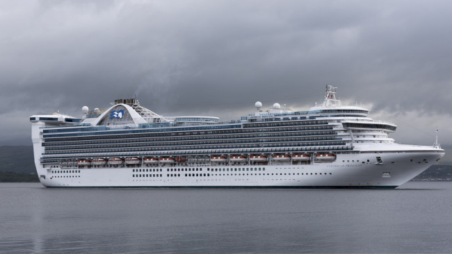 Обои картинки фото caribbean princess, корабли, лайнеры, круиз, лайнер