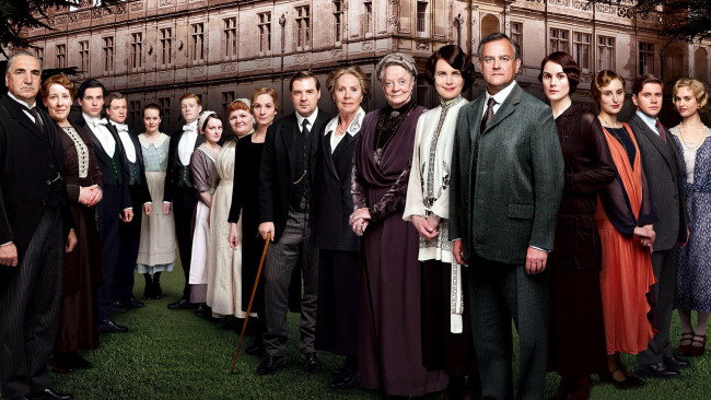 Обои картинки фото кино фильмы, downton abbey, cast, abbey, downton