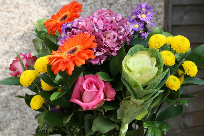 Обои картинки фото цветы, букеты,  композиции, разные