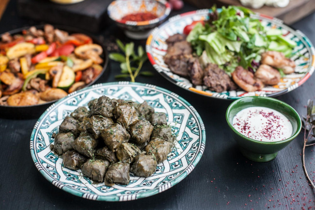 Обои картинки фото еда, мясные блюда, мясо, овощи, жареное