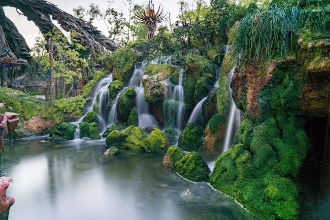 Обои картинки фото природа, водопады, водопад, река, лес