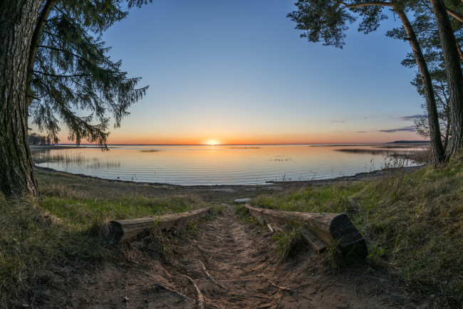 Обои картинки фото природа, восходы, закаты, рассвет