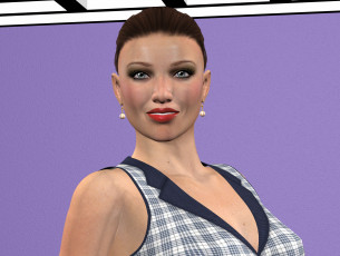 Картинка 3д+графика портрет+ portraits взгляд фон девушка