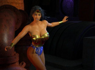 Картинка 3д+графика фантазия+ fantasy фон взгляд девушка