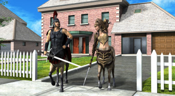 Картинка 3д+графика существа+ creatures centaur