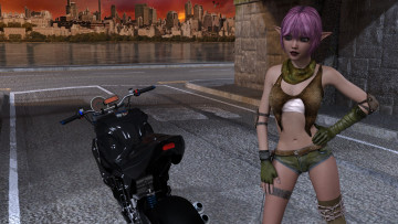 Картинка 3д+графика эльфы+ elves взгляд эльфийка фон