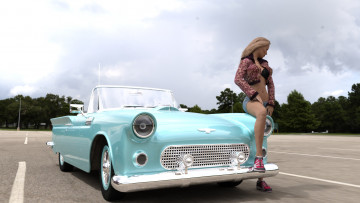 Картинка 3д+графика люди-авто мото+ people-+car+ +moto девушка фон взгляд