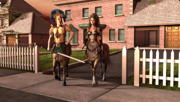 Картинка 3д+графика существа+ creatures centaur