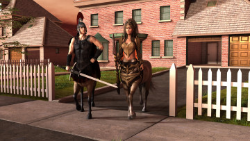 Картинка 3д+графика существа+ creatures centaur