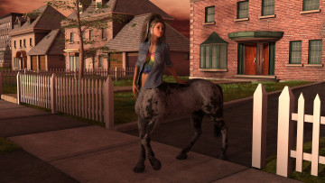 Картинка 3д+графика существа+ creatures centaur