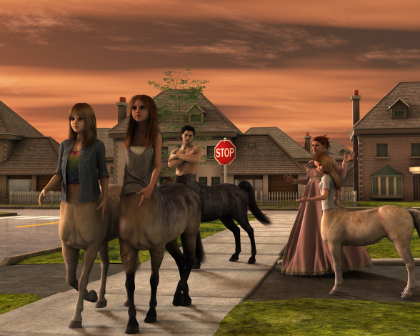 Обои картинки фото 3д графика, существа , creatures, centaur