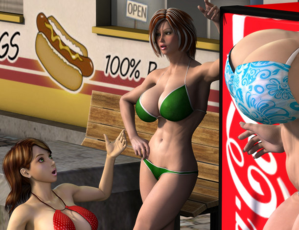 Обои картинки фото 3д графика, люди , people, девушка, взгляд, фон