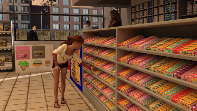 Обои картинки фото 3д графика, люди , people, фон, взгляд, девушка