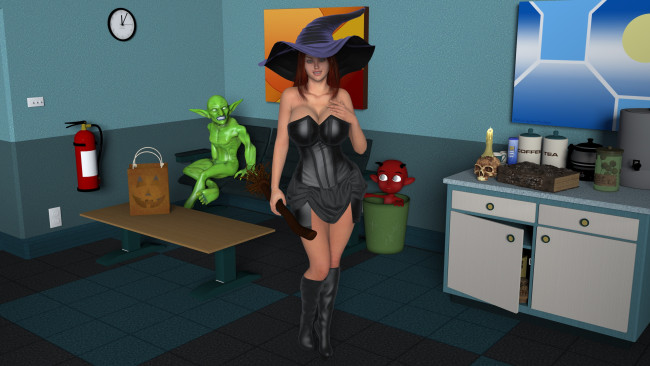 Обои картинки фото 3д графика, праздники , holidays, взгляд, девушка, фон