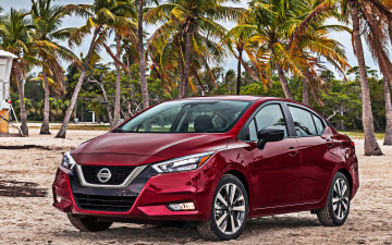 Картинка 2020+nissan+versa автомобили nissan datsun новинка седан японские вид спереди внешность красный versa компактный 2020