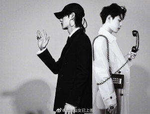 Картинка разное знаменитости ван ибо сяо чжань кепка телефон часы