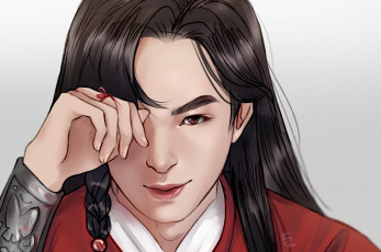 Картинка хуа+чен ван+хаосюань wang+hao+xuan рисованное кино +мультфильмы благословение небожителей tian guan ci fu мосян тунсю