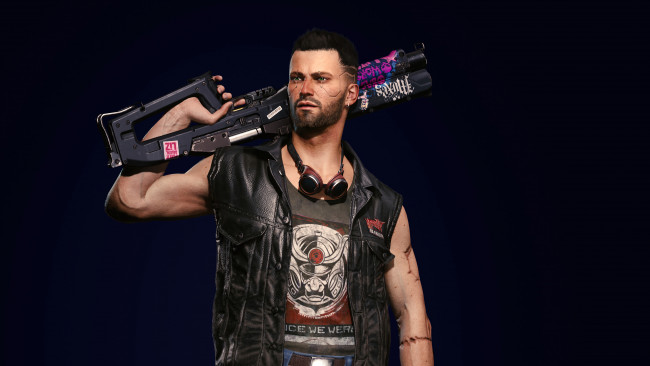 Обои картинки фото видео игры, cyberpunk 2077, сyberpunk, 2077, action, rpg, cd, projekt, постер, v, male, nomad