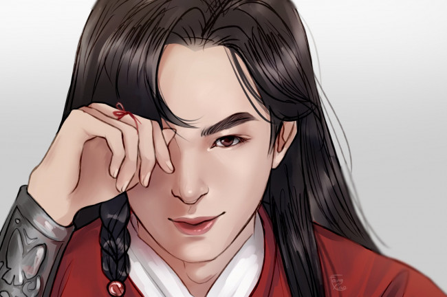 Обои картинки фото хуа чен, ван хаосюань, wang hao xuan, рисованное, кино,  мультфильмы, благословение, небожителей, tian, guan, ci, fu, мосян, тунсю