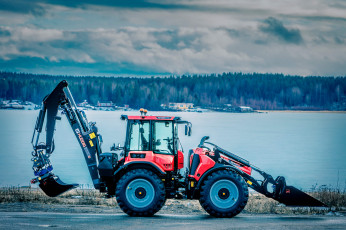 Картинка техника фронтальные+погрузчики huddig