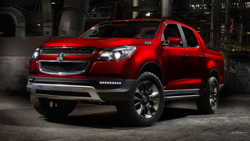 обоя holden colorado, автомобили, holden, красный, завод