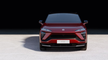 обоя nio es6 2019, автомобили, nio, красный, тень