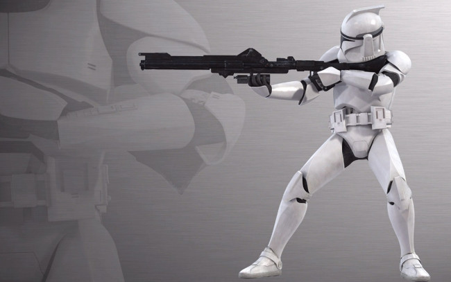 Обои картинки фото видео игры, star wars,  the clone wars, штурмовик, броня, оружие