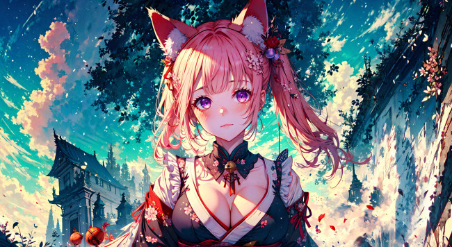 Обои картинки фото аниме, животные,  существа, нейросети, графика, нейроарт, ai, art, нейронные, сети, рисунки, нейро, искусство