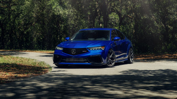 обоя автомобили, acura, integra, type-s, vossen, tuning, car, тюнинг