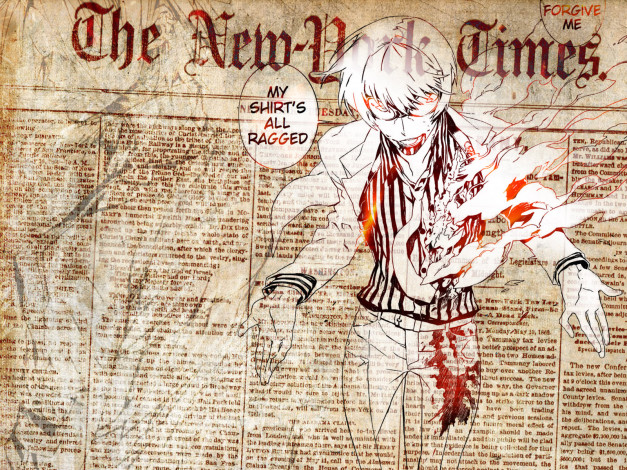 Обои картинки фото аниме, dogs, bullets, carnage