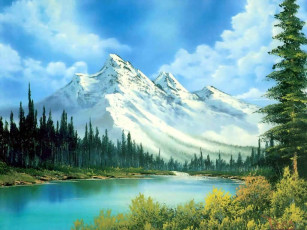 Картинка bob ross рисованные