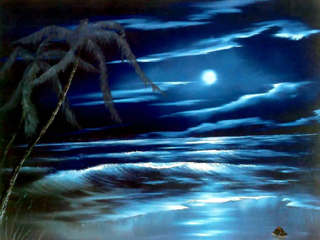 Обои картинки фото bob, ross, рисованные