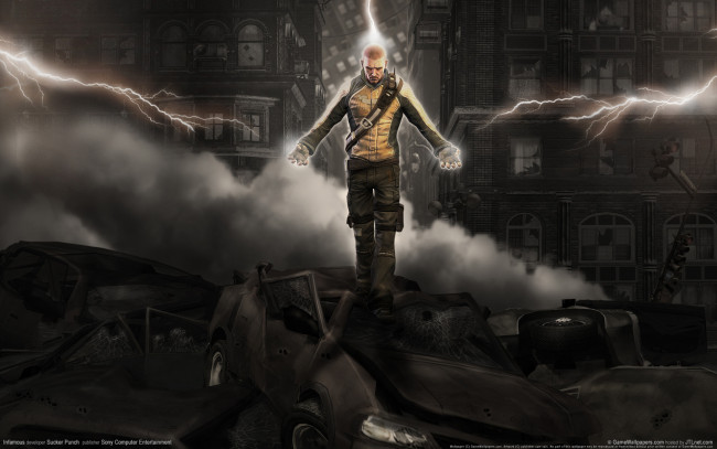 Обои картинки фото видео, игры, infamous