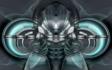 Картинка 3д графика fractal фракталы абстракция