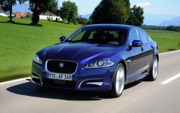 Картинка jaguar xf diesel 2012 автомобили