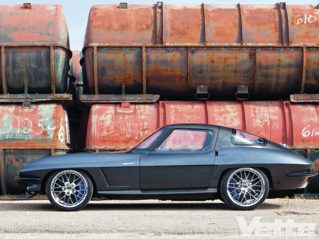 Обои картинки фото 1964, chevrolet, corvette, автомобили