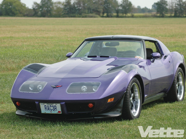 Обои картинки фото 1974, chevrolet, corvette, автомобили