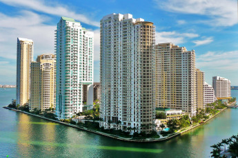 Картинка miami brickell key города здания дома