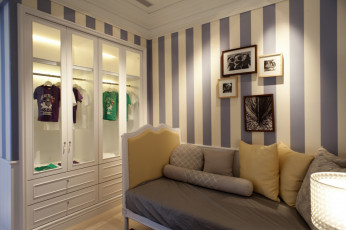 обоя интерьер, спальня, детская, комната