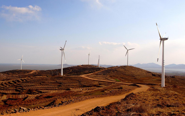 Обои картинки фото разное, мельницы, ветряк