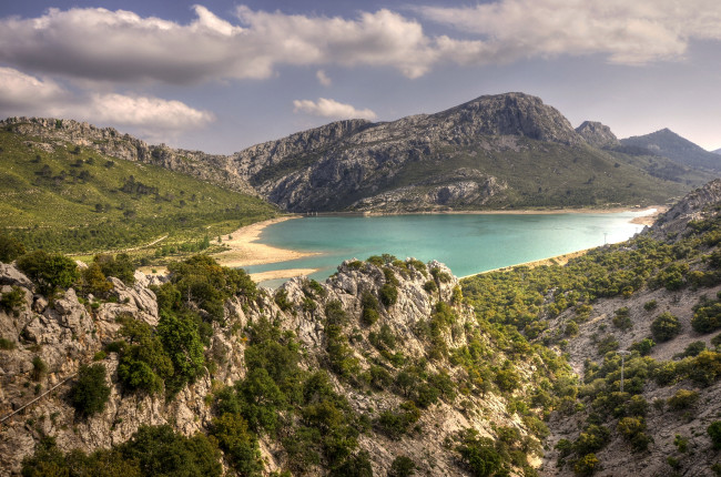 Обои картинки фото испания, балеарские, ва, майорка, природа, реки, озера, горы, озеро