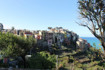 Картинка cinqueterre италия города амальфийское лигурийское побережье берег дома море