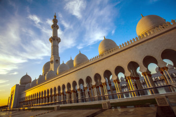 Картинка города абу даби оаэ мечеть шейха заида